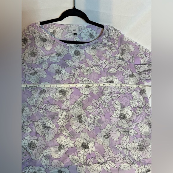CAbi Lavender Floral Blouse - Picture 6 of 8